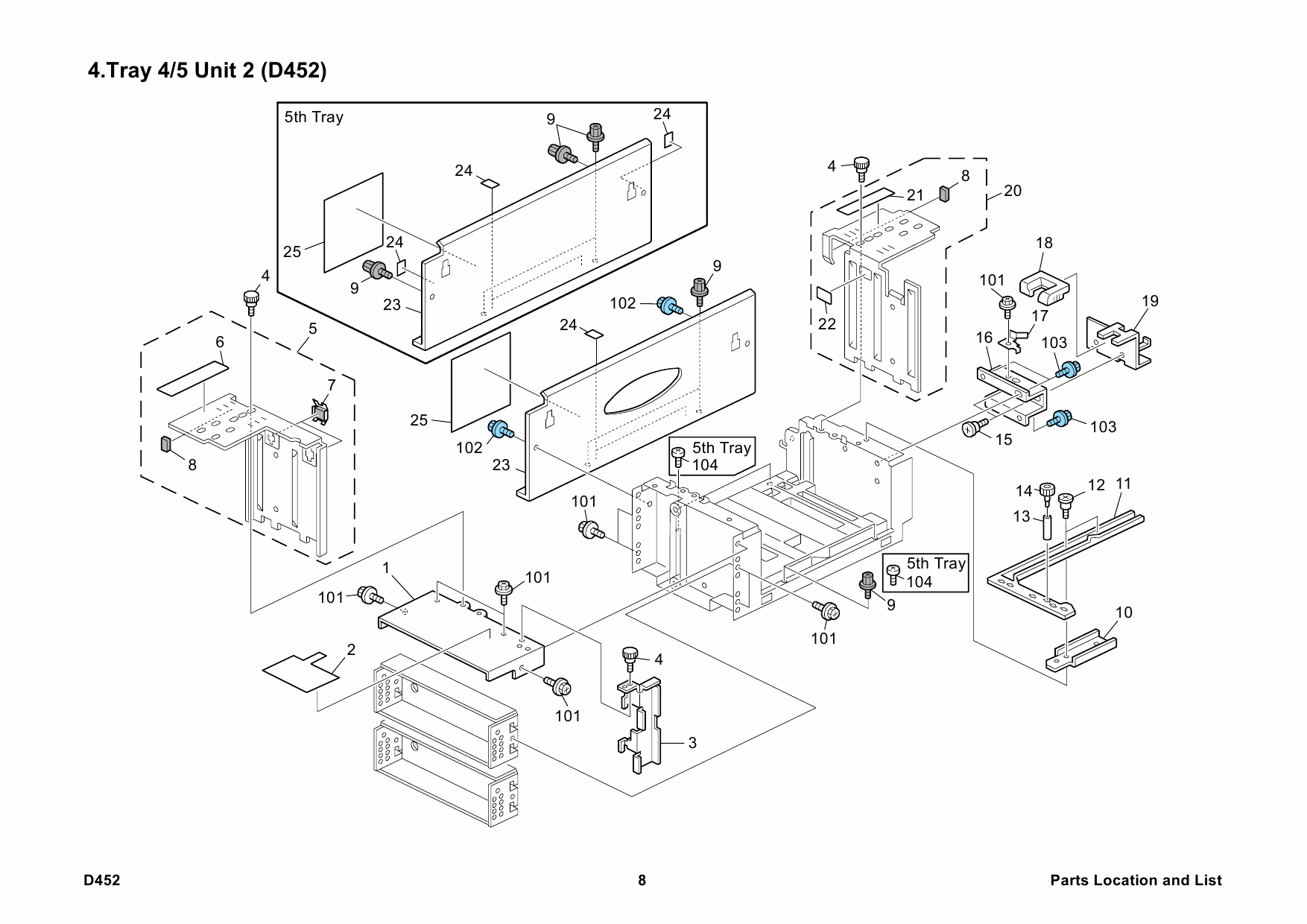 RICOH Options D452 LCIT-RT5030 Parts Catalog PDF download-5 RICOH Options D452 LCIT-RT5030 Parts Catalog PDF download-5